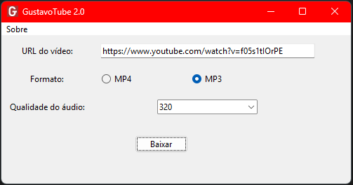 Screenshot do GustavoTube